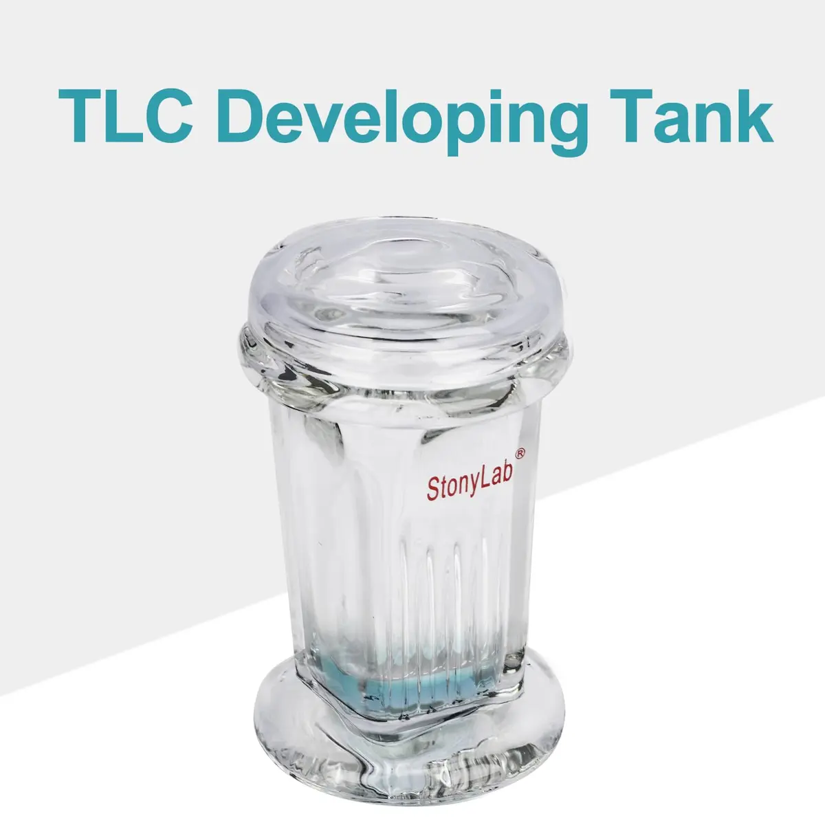 stonylab TLC Developing Tank Borosilicate Glass Small TLC Chamber | Lab Equipment for Thin Layer Chromatography - view 3