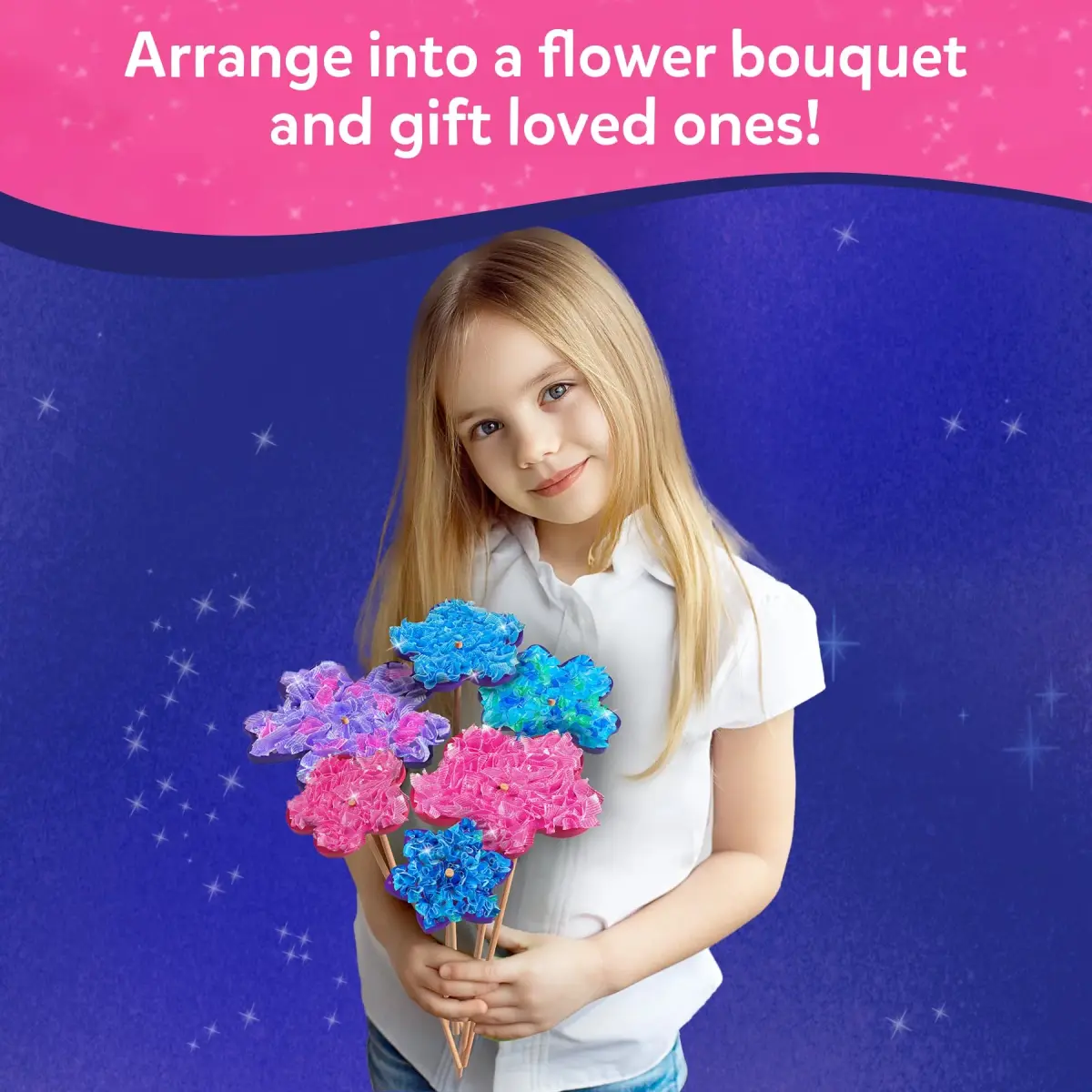 Skillmatics Poke-in Art Flower Bouquet Wood Craft Kit | Mess-Free DIY Decor for Kids Ages 4-9 - view 6