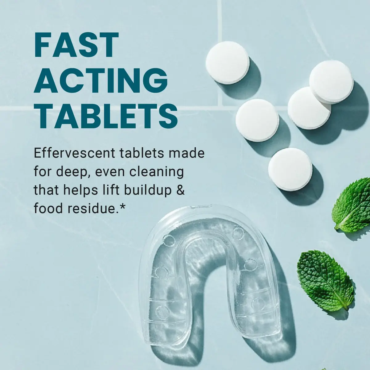 M3 Naturals Overnight Whitening Retainer Cleaner Tablets 120 Count | Cleans and Whitens Dental Appliances - view 6