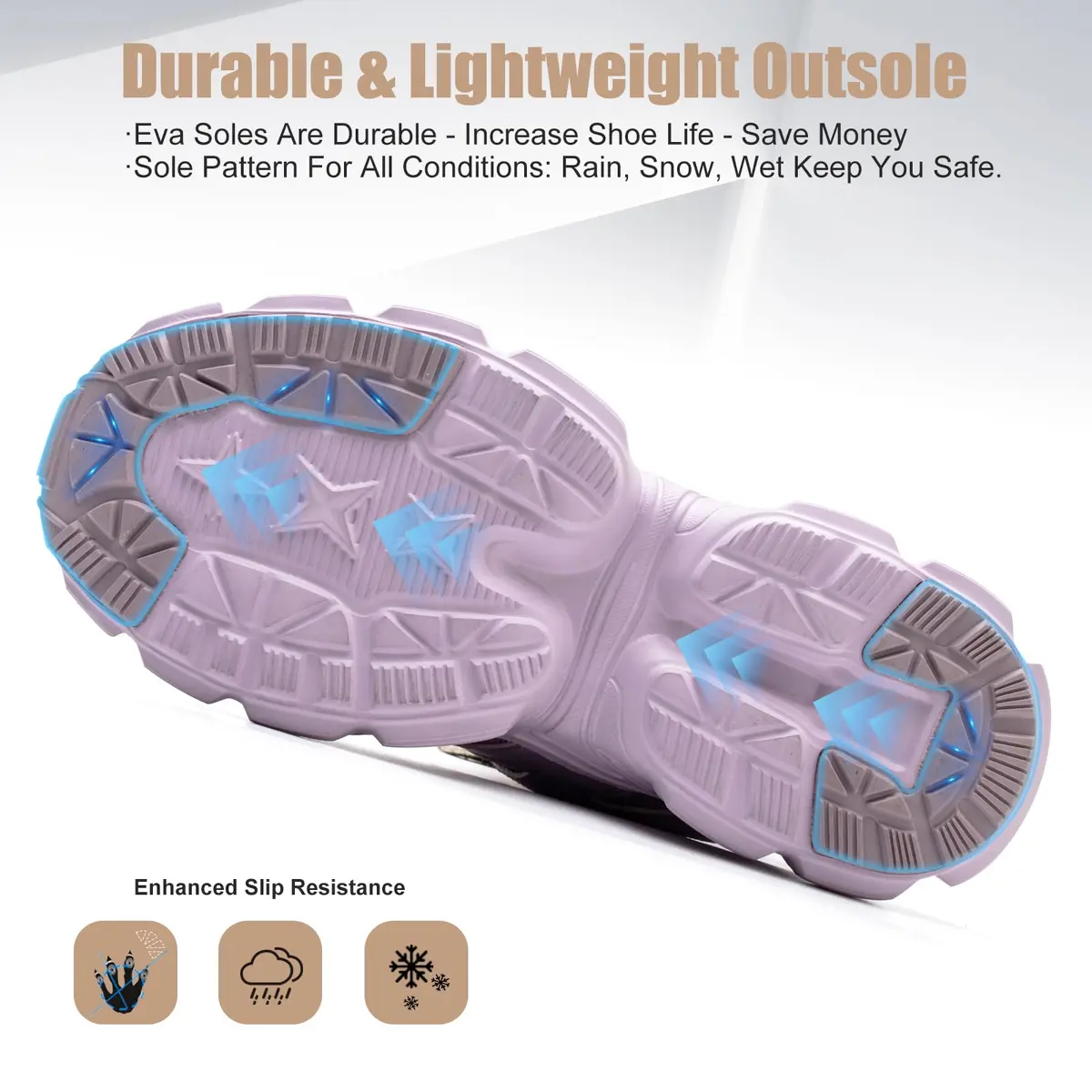 Hogent Steel Toe Shoes for Men & Women, Purple Work Shoes, 2.27 kg (5 lb) | Safety Toe Protection - view 5