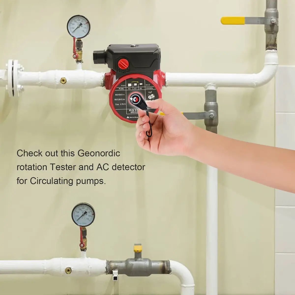 Haoguo Solenoid Tester Compact | Detects AC Fields & Rotates Pumps - view 5