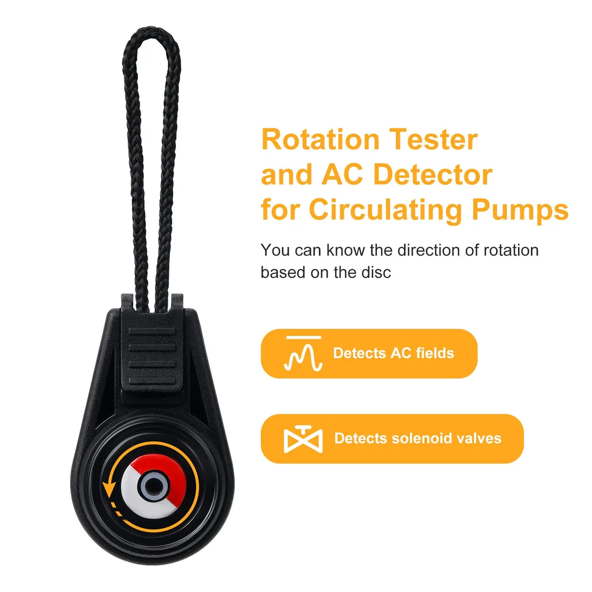 Haoguo Solenoid Tester Compact | Detects AC Fields & Rotates Pumps - view 3