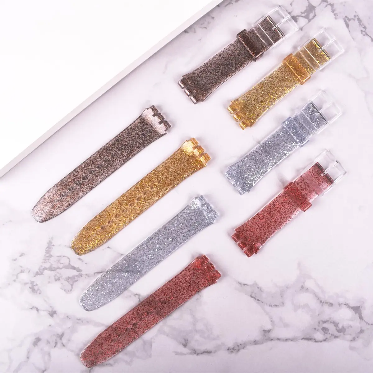 GREENOLIVE Silicone Rubber Watch Strap/Watch Band Replacement for Swatch (20mm) | Waterproof, Skin-Friendly, Easy Install - view 5