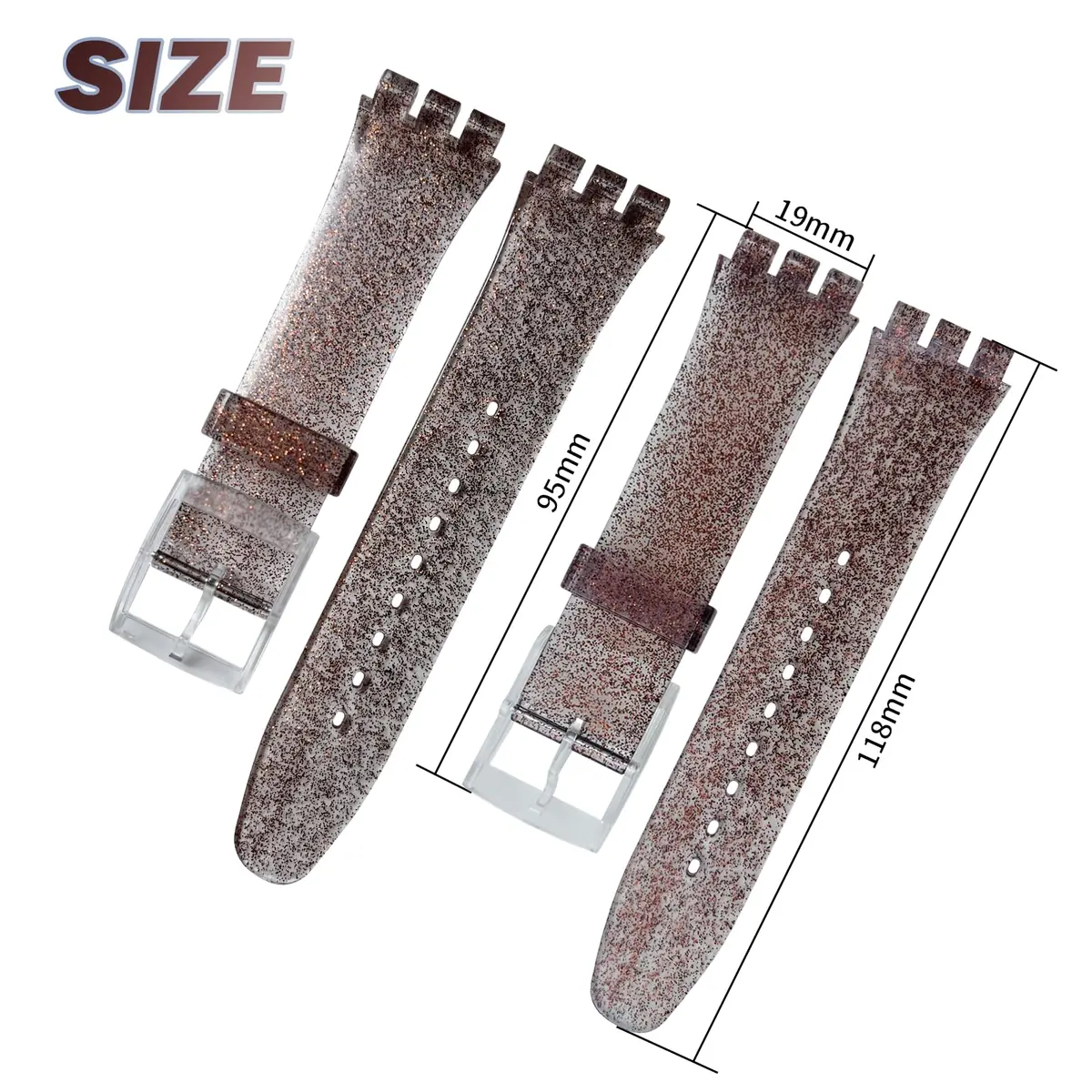 GREENOLIVE Silicone Rubber Watch Strap/Watch Band Replacement for Swatch (20mm) | Waterproof, Skin-Friendly, Easy Install - view 2