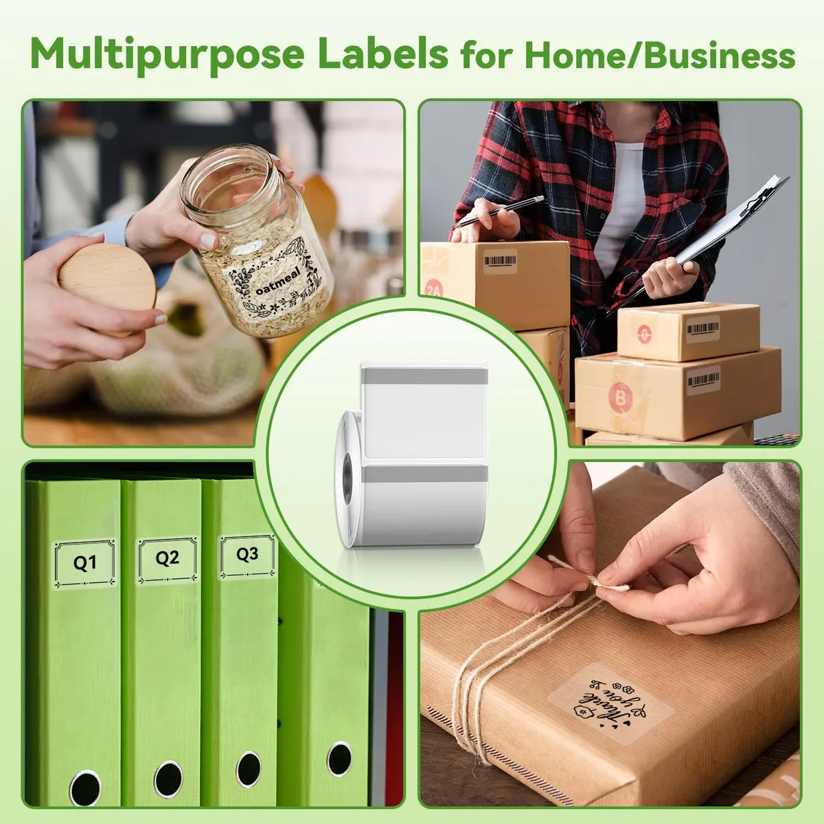 Phomemo Transparent Thermal Labels 230PCS | Waterproof, Oil-Resistant, Compatible with M110/M220 - view 7