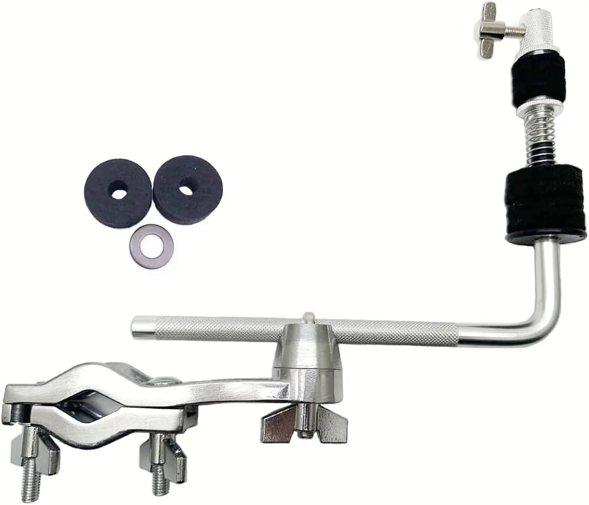 TUOREN Cymbals Clamp Cymbal Extension Arm and Clamp Set | Compatible with Hi-Hat Cymbal Drum Kit - main product image