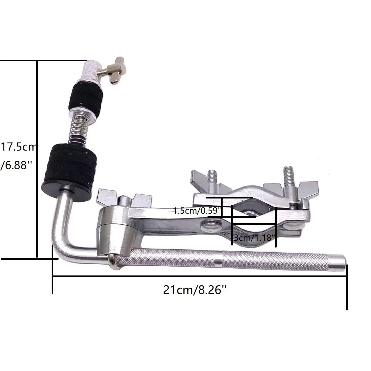 TUOREN Cymbals Clamp Cymbal Extension Arm and Clamp Set | Compatible with Hi-Hat Cymbal Drum Kit - view 6