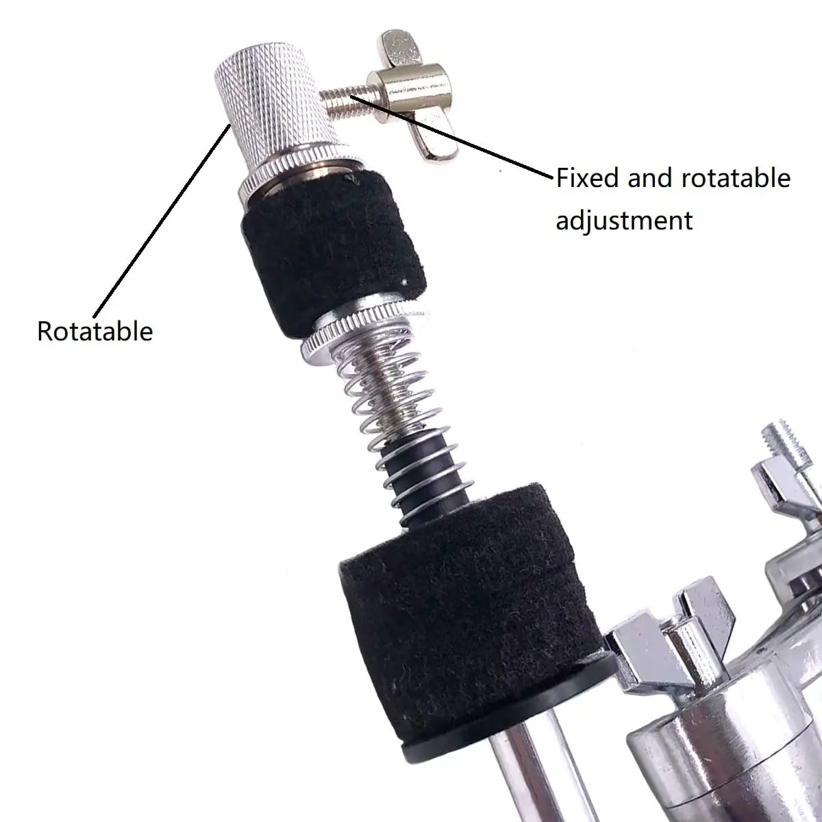 TUOREN Cymbals Clamp Cymbal Extension Arm and Clamp Set | Compatible with Hi-Hat Cymbal Drum Kit - view 3