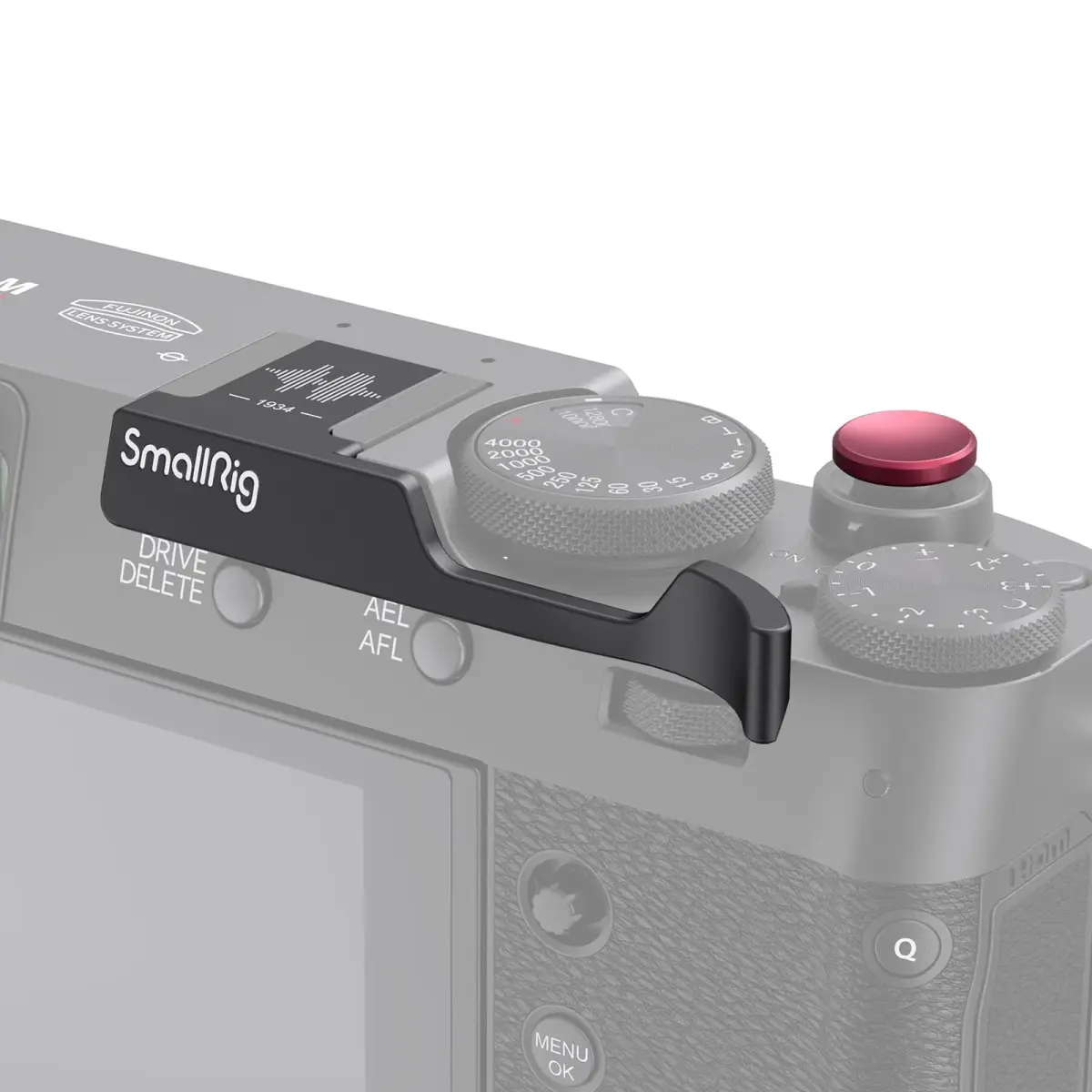 SmallRig Thumb Grip with Hot Shoe Cover for FUJIFILM X100VI / X100V (Black) 6.6cm (2.6in) | Enhances Grip & Protects Camera - view 9