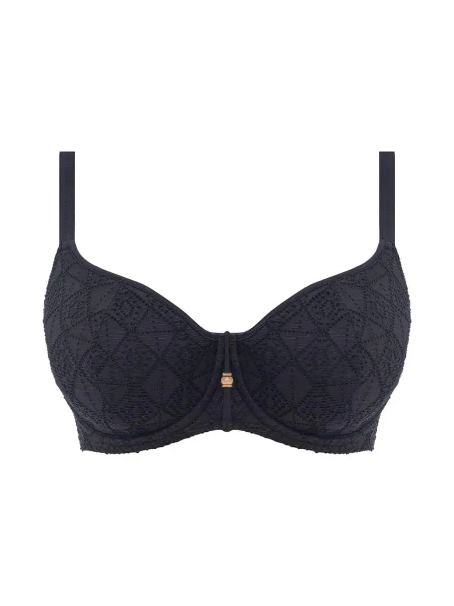 Freya Swim Nomad Nights Underwire Sweetheart Bikini Top | Supportive, Boho Crochet Overlay, UK Sizing - view 7
