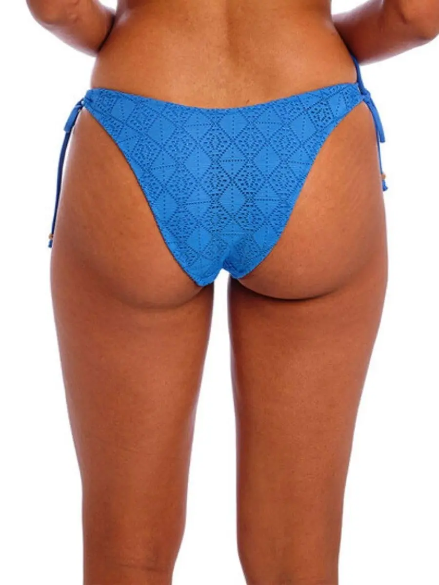 Freya Swim Women's Nomad Nights High Leg Bikini Bottom | Cheeky, Adjustable Sides, Polyester Blend (Small, Atlantic) - view 2