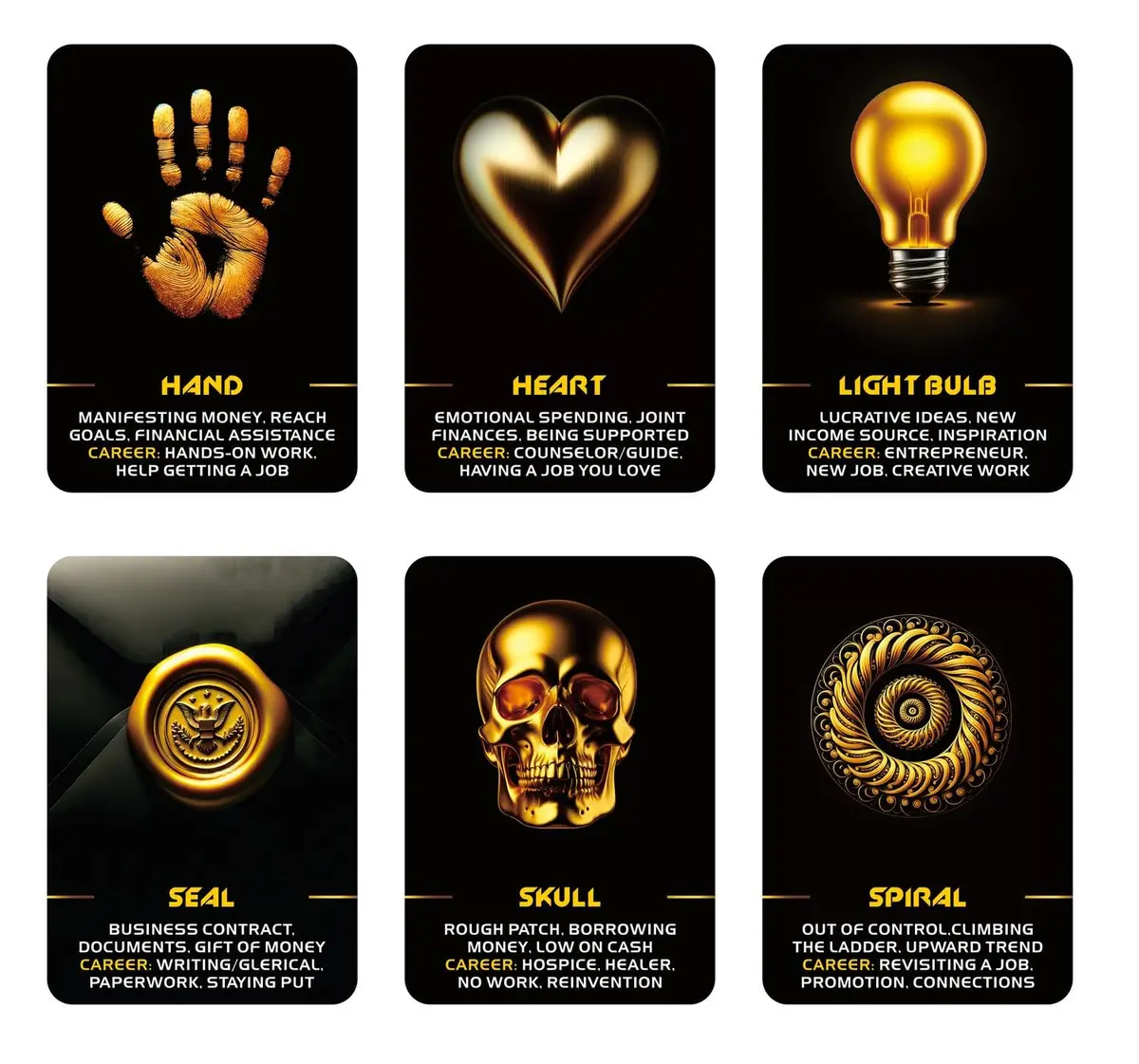 ZHQGYN Manifest Success Career and Money Oracle Deck 3.42" x 4.72" | Law of Attraction Guidance - view 8