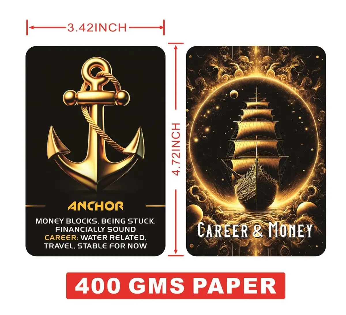 ZHQGYN Manifest Success Career and Money Oracle Deck 3.42" x 4.72" | Law of Attraction Guidance - view 2