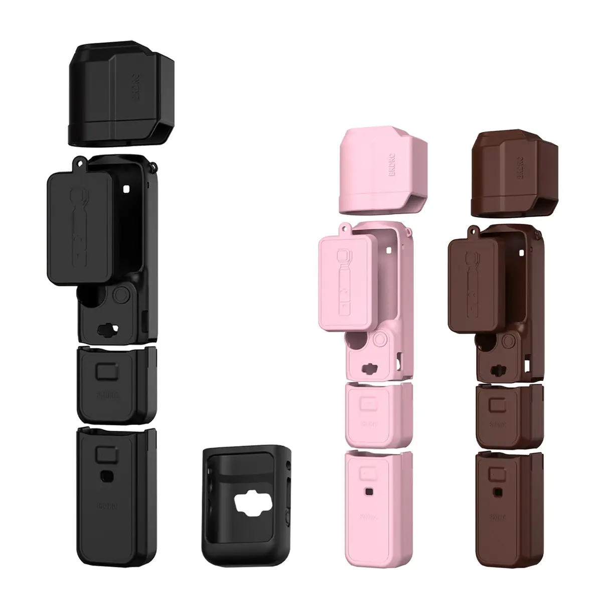 BRDRC Pocket 3 Silicone Cover for DJI OSMO Pocket 3 | Scratch-Resistant Skin & Anti-Loss Strap - main product image
