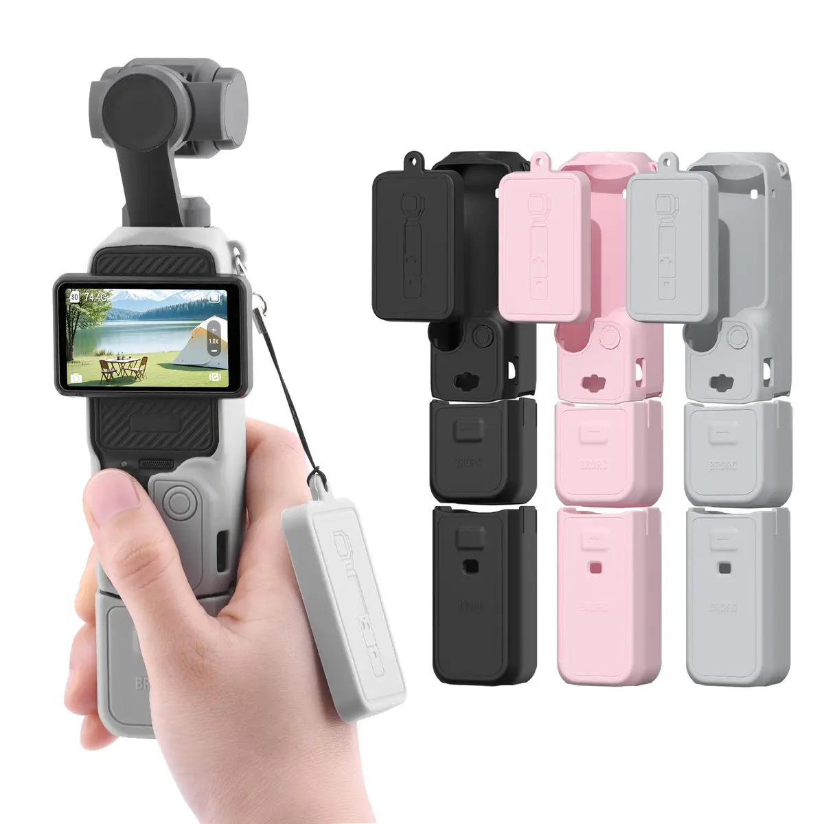 BRDRC Pocket 3 Silicone Cover for DJI OSMO Pocket 3 | Scratch-Resistant & Stylish - main product image