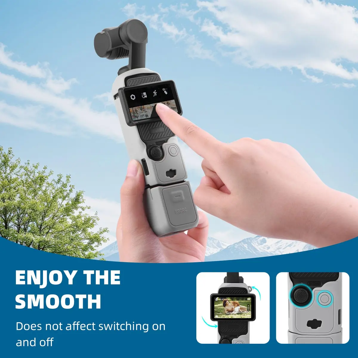 BRDRC Pocket 3 Silicone Cover for DJI OSMO Pocket 3 | Scratch-Resistant & Stylish - view 3