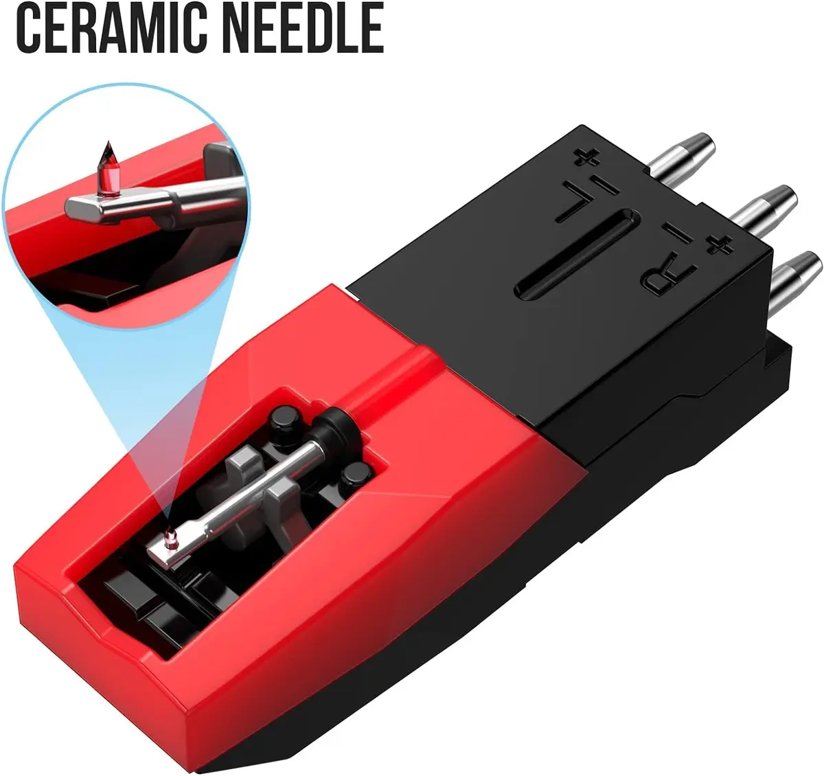 DIGITNOW Record Player Needle Replacement, 3 Pack | Universal Stylus for Vinyl LP & Phonograph - view 2