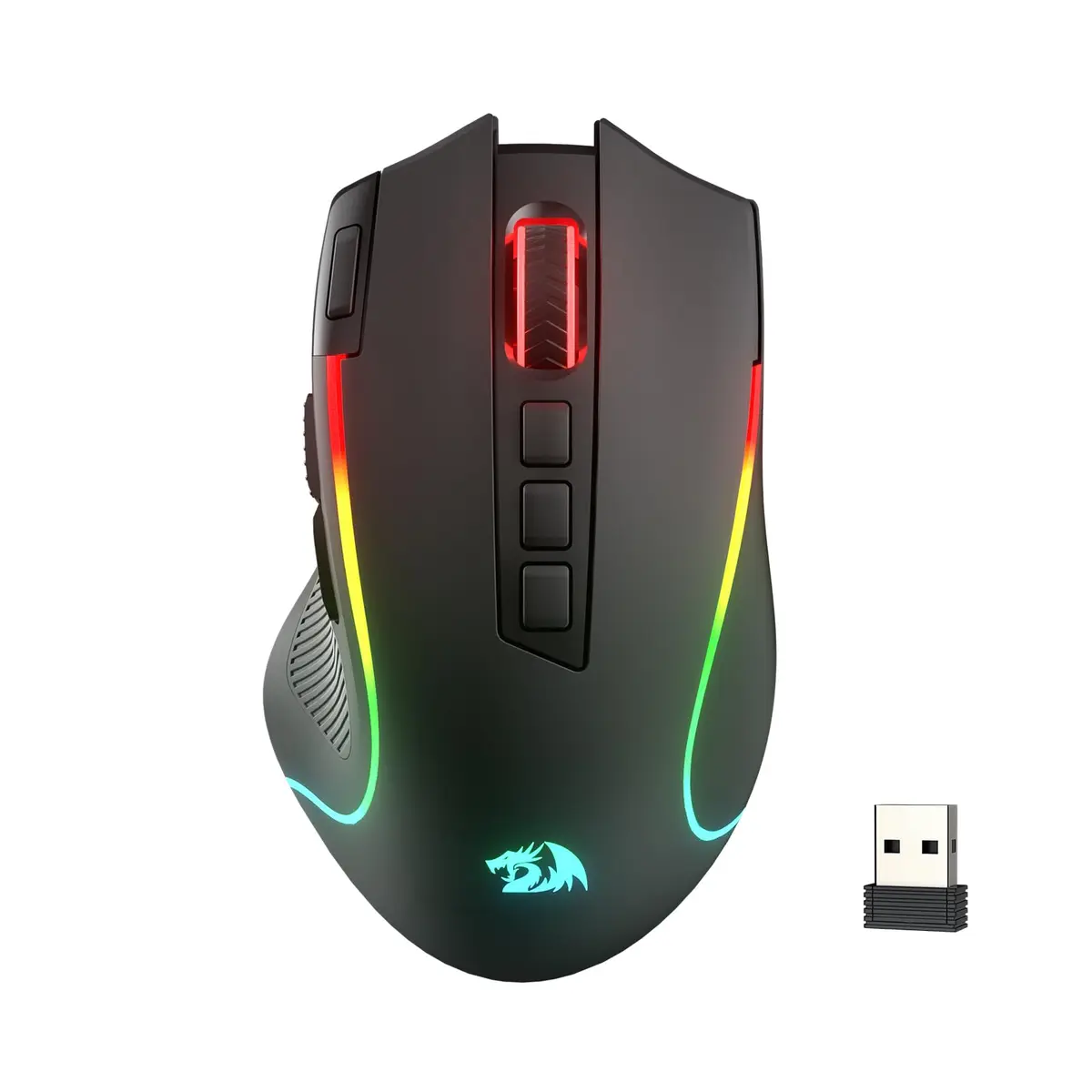 Redragon M612 PRO Wireless RGB Optical Gaming Mouse 8000 DPI 12 Programmable Buttons | 3-Mode Connectivity - main product image