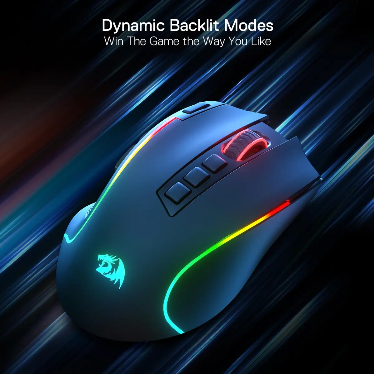 Redragon M612 PRO Wireless RGB Optical Gaming Mouse 8000 DPI 12 Programmable Buttons | 3-Mode Connectivity - view 7