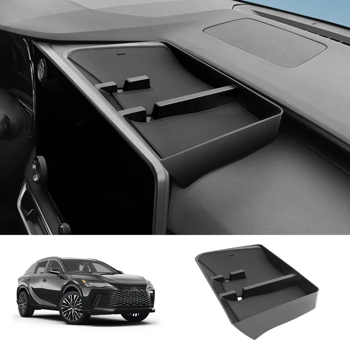 LUWU Dashboard Console Organizer for 2023-2026 Lexus RX350 RX450H RX500H | Maximize Storage & Keep Tidy - main product image