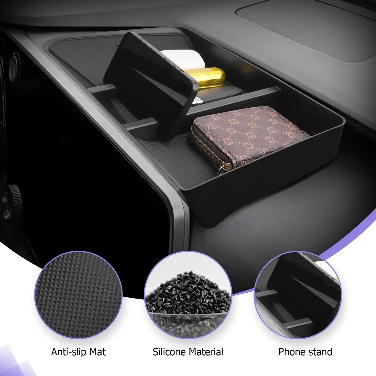 LUWU Dashboard Console Organizer for 2023-2026 Lexus RX350 RX450H RX500H | Maximize Storage & Keep Tidy - view 6