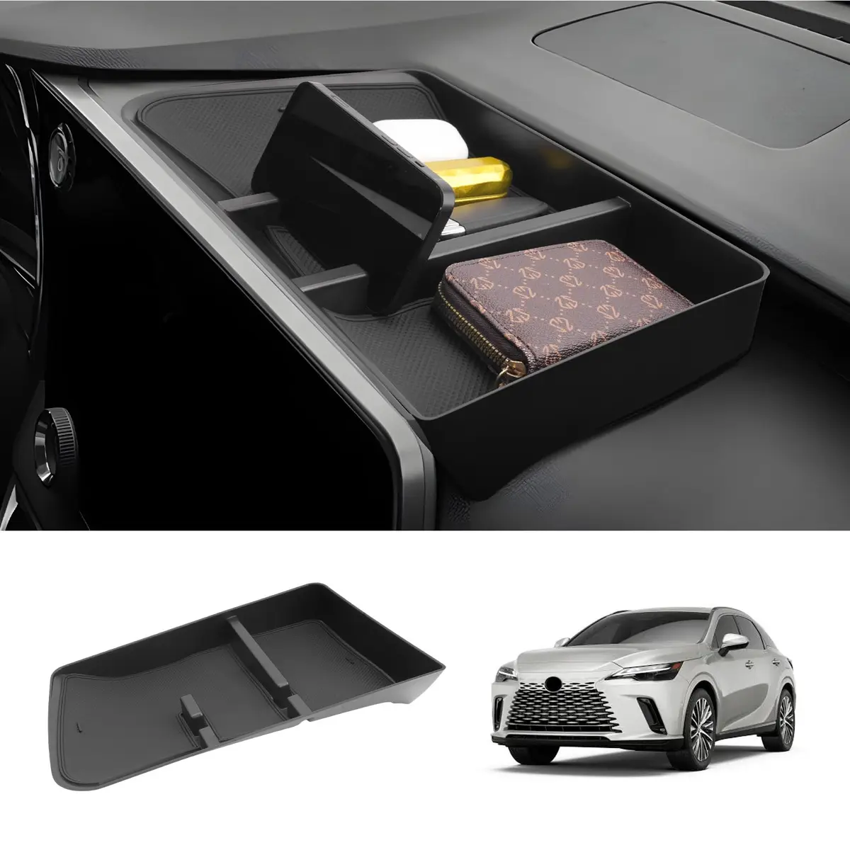 LUWU Dashboard Console Organizer for 2023-2026 Lexus RX350 RX450H RX500H | Maximize Storage & Keep Tidy - view 8
