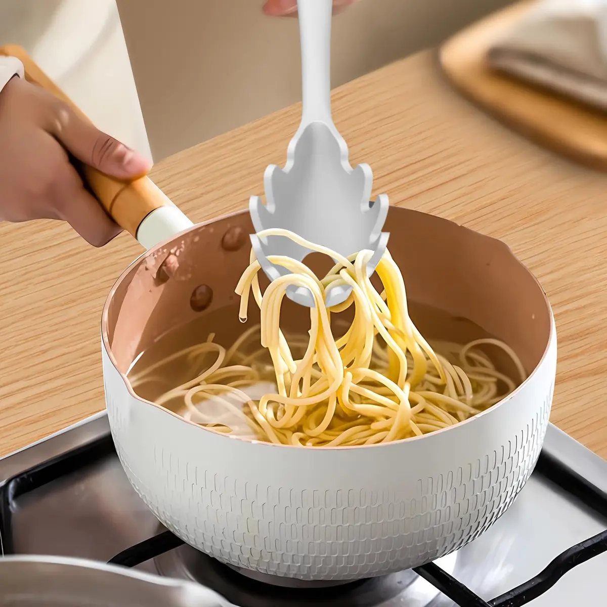 AOTHOD Silicone Cooking Utensils Set - Heat Resistant 446°F | BPA Free Kitchen Gadgets - view 7