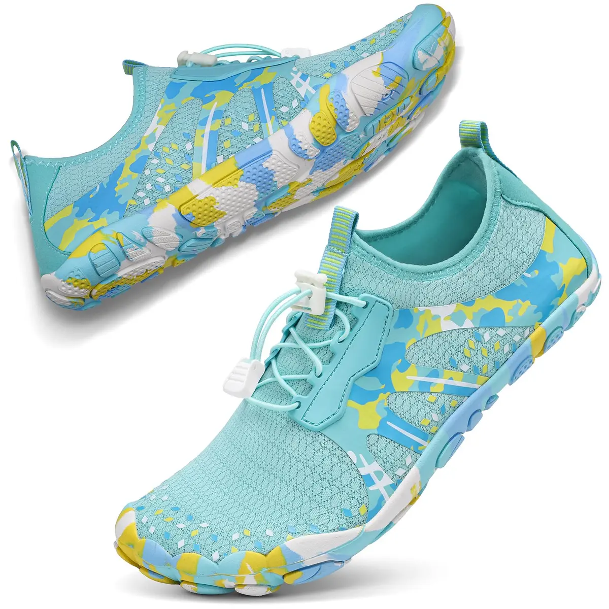 ATHMILE Water Shoes for Women Men Beach Swim Pool Quick Dry | Anti-slip Rubber Sole, Breathable Elastic Upper, Unisex, Low Top - main product image
