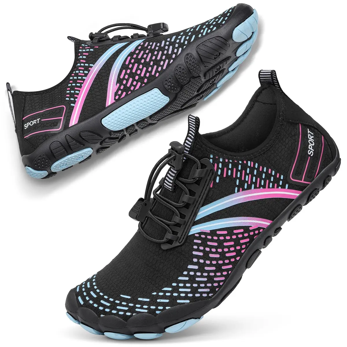 ATHMILE Water Shoes for Women Men - Quick Dry Barefoot Beach Swim Pool Aqua Socks | US Women 10 / Men 8.5 - main product image