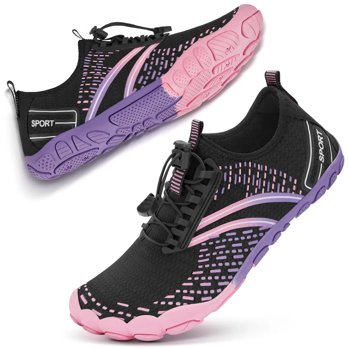 ATHMILE Barefoot Water Shoes for Women & Men | 6 Women/4.5 Men (US) Pink - main product image