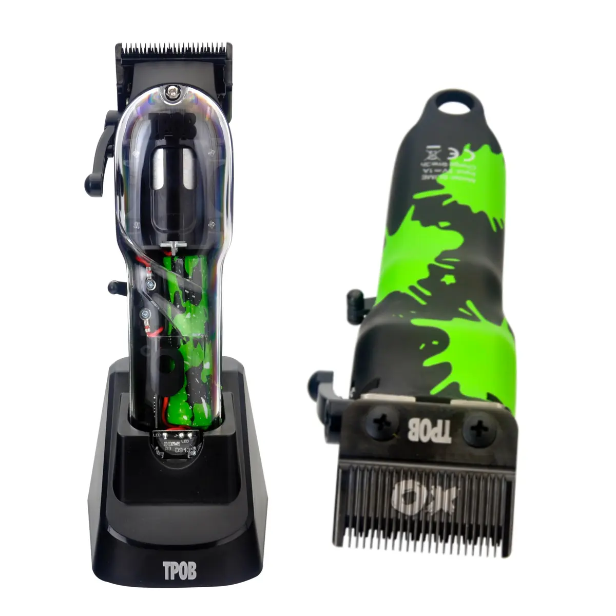 TPOB Slime 2 Barber Hair Clippers for Men 6800 RPM with Matte Black Case & X Fade Blade | Professional Cordless Hair Cutting Set - main product image