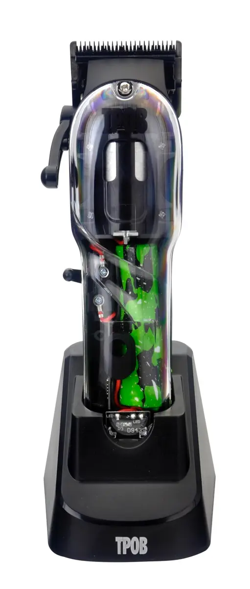 TPOB Slime 2 Barber Hair Clippers for Men 6800 RPM with Matte Black Case & X Fade Blade | Professional Cordless Hair Cutting Set - view 3