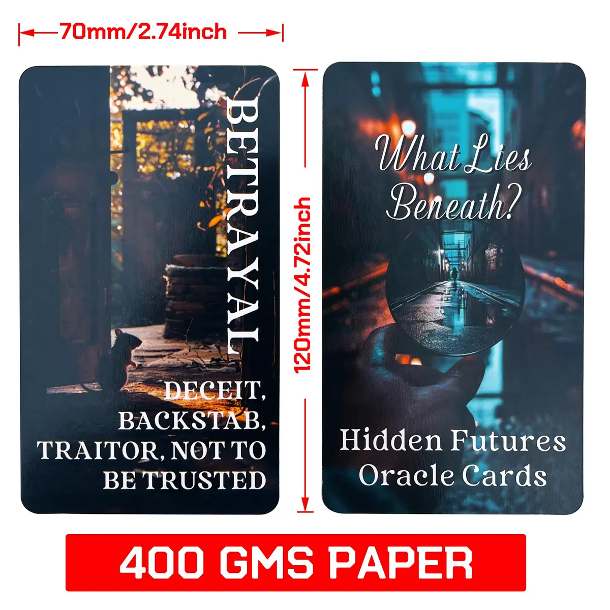 GZXINKE Spill The Beans Oracle Cards 56 Cards (7cm x 12cm) | Revealing Hidden Truths - view 4