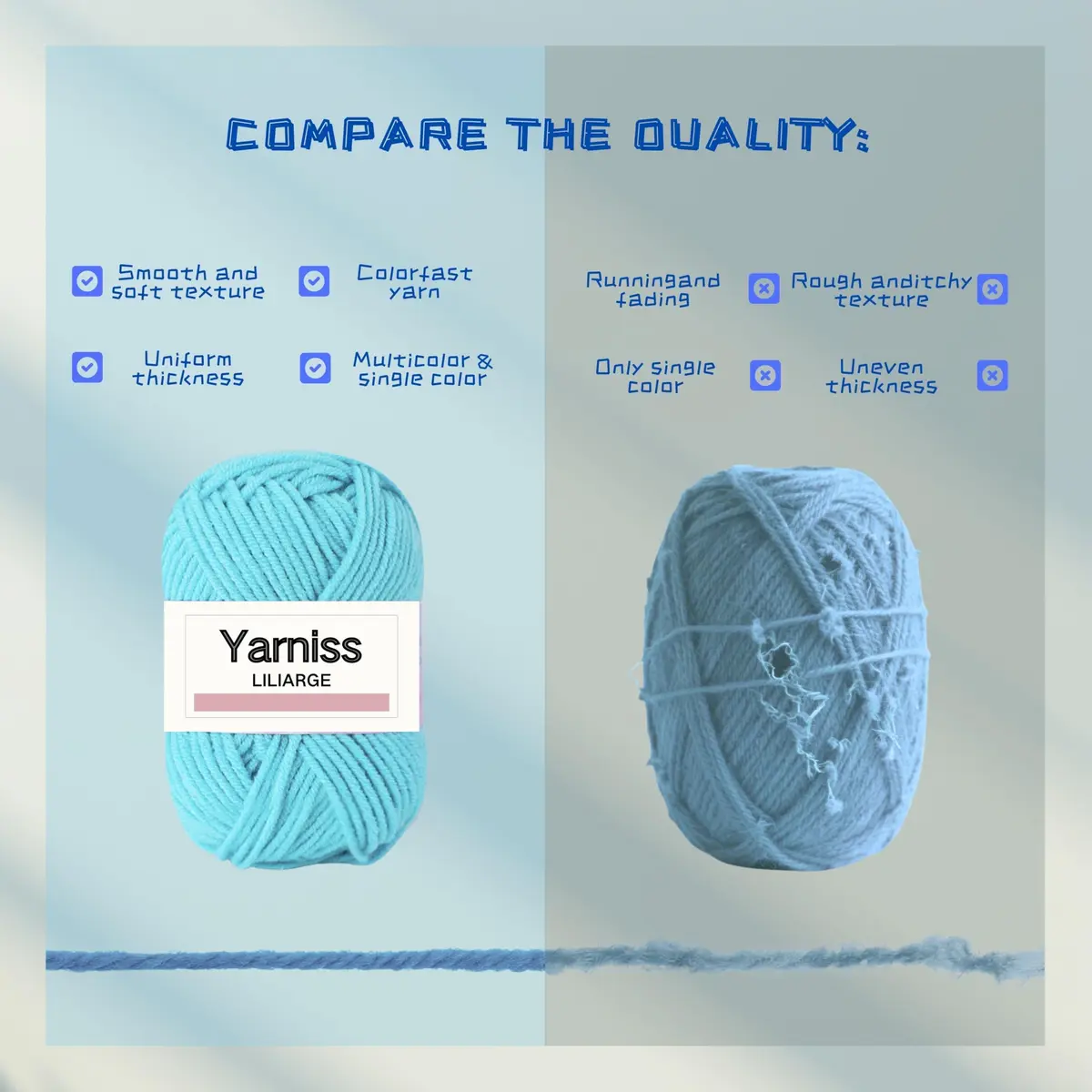 Yarniss Complete Crochet Kit for Beginners | 12 Ergonomic Hooks, 15 Yarn Colors, Storage Bag - view 6