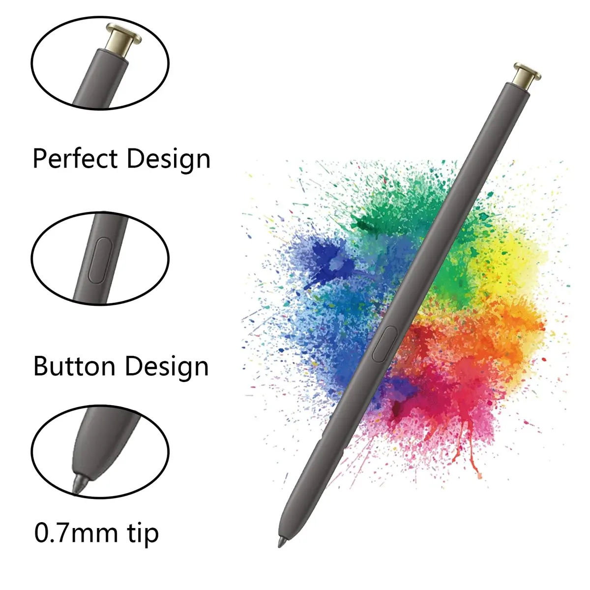 CaoXiong S24 Ultra S Pen Replacement for Samsung S24 Ultra Stylus(YellowGold) 0.7mm | Stylus Pen for Touch Screens - view 2