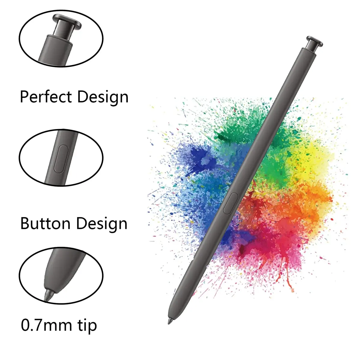 CaoXiong S24 Ultra S Pen Replacement for Samsung Galaxy S24 Ultra Stylus, Dark Gray | Aluminum Stylus Pen for Touch Screens - view 2