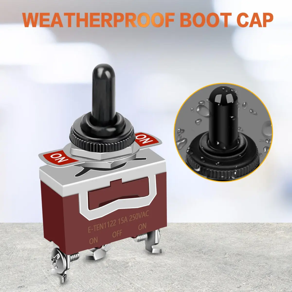 COROTC 6 Pack Toggle Switch 12V DC 30A | Heavy Duty Marine Waterproof SPDT (70-120 chars) - view 4