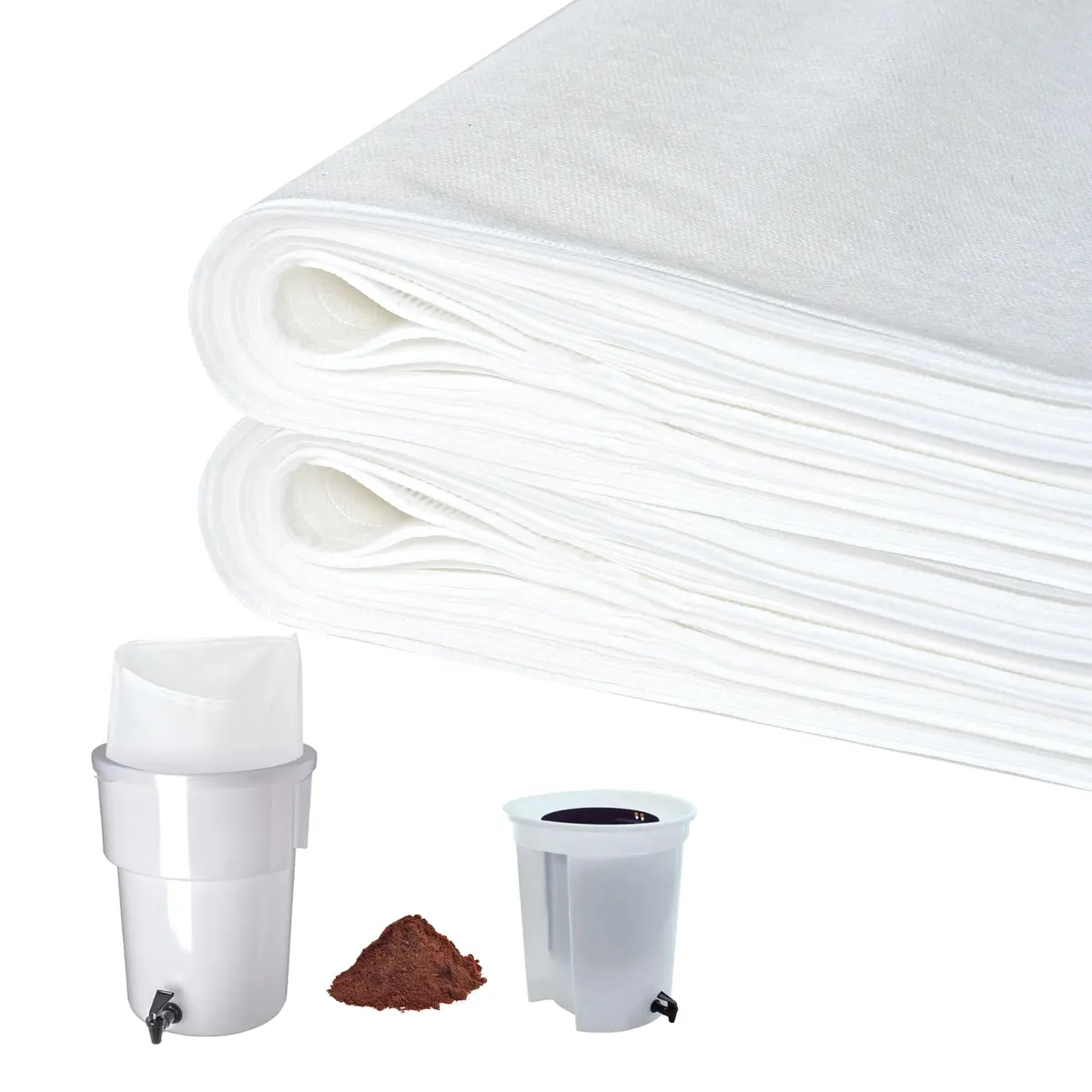 XNXQLFPY Commercial Cold Brew Coffee Filters 50 Pcs (20" x 20") | Brew 5 lbs Coffee - main product image