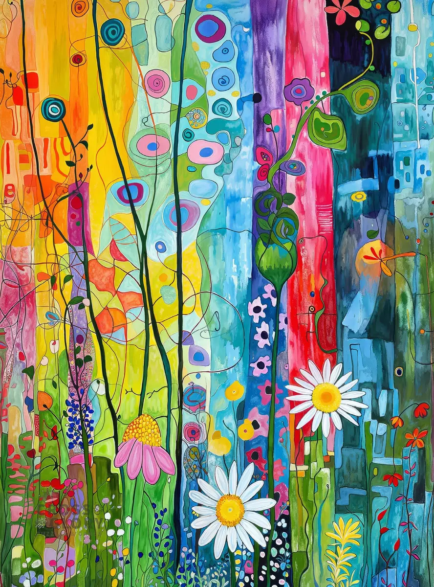 Cross & Glory City Garden Rainbow Retreat 1000-Piece Puzzle | Vibrant Urban & Floral Scene - main product image