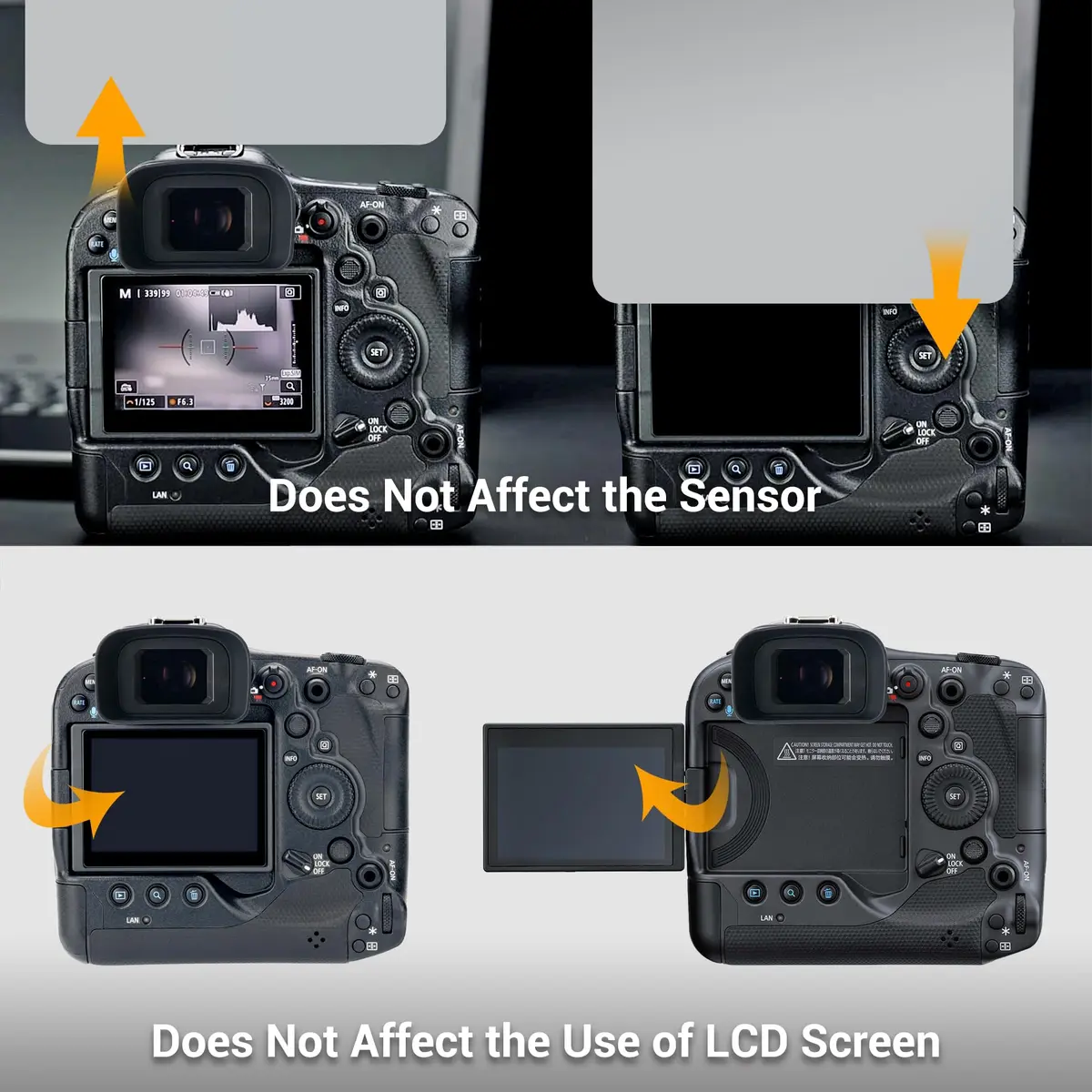 KIWIFOTOS ER-H Long Eyecup Eyepiece Viewfinder for Canon EOS R3 Camera | Blocks Stray Light for Clearer Views - view 6