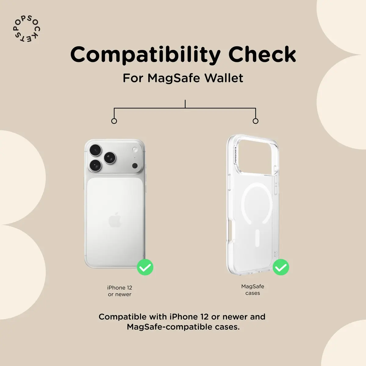 PopSockets Phone Wallet for MagSafe with Grip- Canteloupe | Slim Magnetic Wallet & Card Holder for MagSafe iPhones & Android - view 5