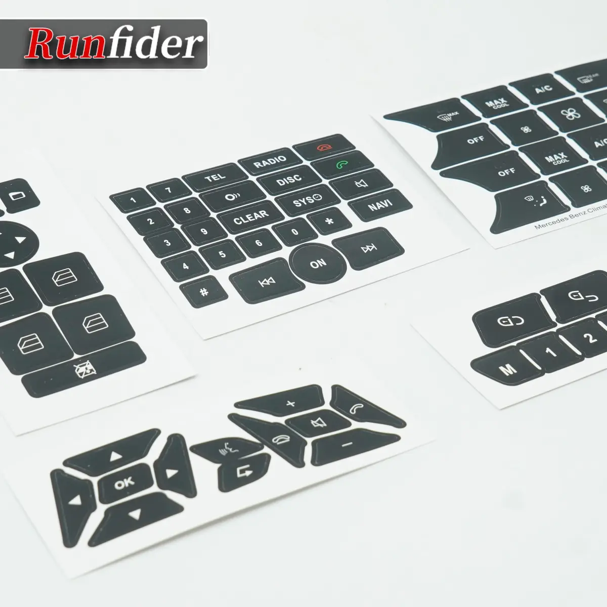 runfider Car Interior Stickers Decals for Mercedes Benz W176 W246 W204 W212 W218 R172 R231 | High-Quality Vinyl Repair Kit - view 6
