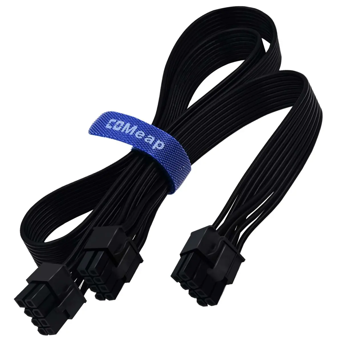 COMeap PCIe Power Cable for EVGA 8 Pin to Dual 8 Pin (6+2) 25-inch | GPU Power Extension - main product image