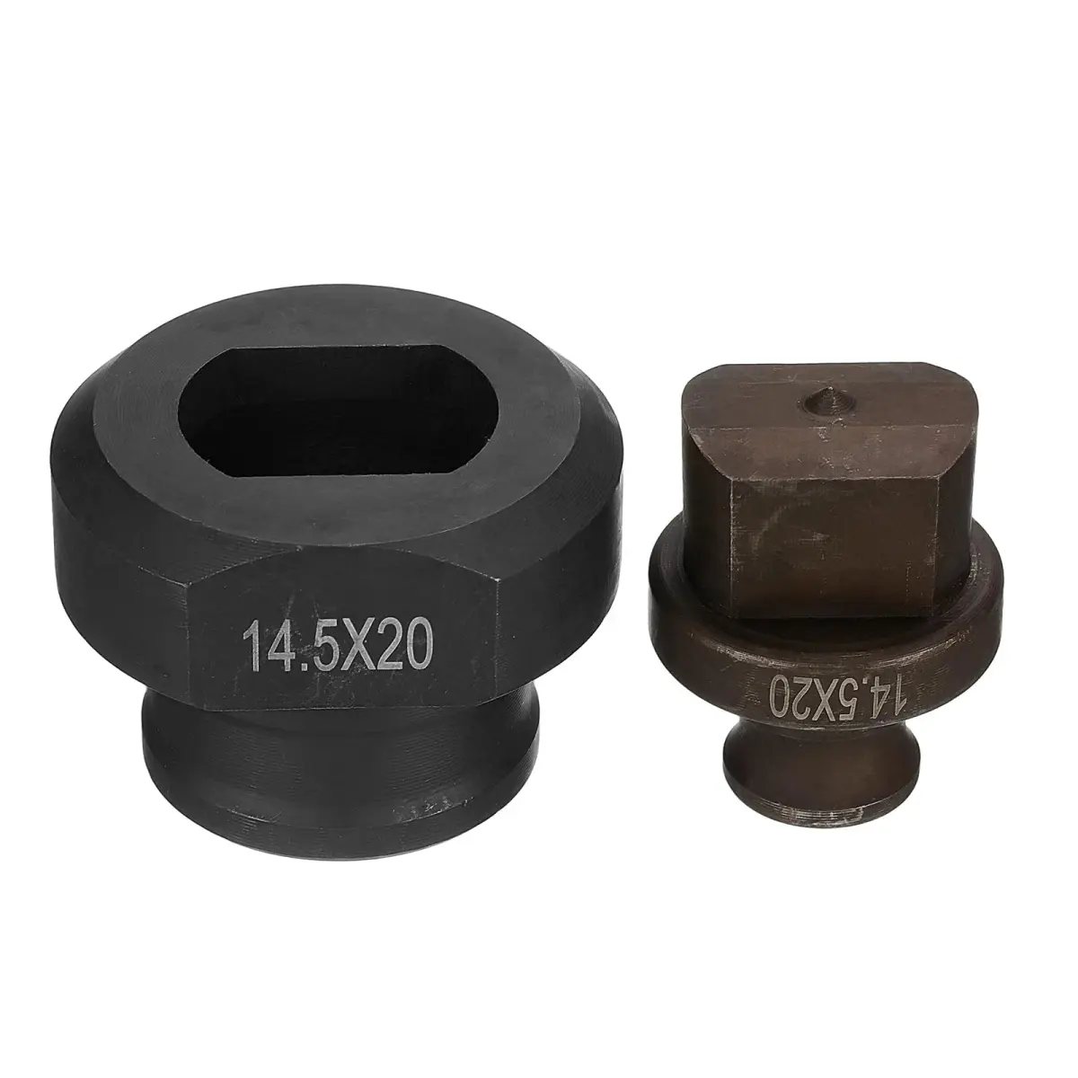 HARFINGTON Hydraulic Hole Punch Die 14.5 x 20mm Oval | Electric Hydraulic Punching Kit for MHP-20 JP-20 - main product image