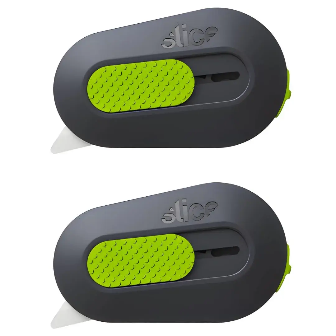 Slice Auto-Retractable Mini Box Cutter 2 Pack | Safe Ceramic Blade Lasts 11x Longer - main product image