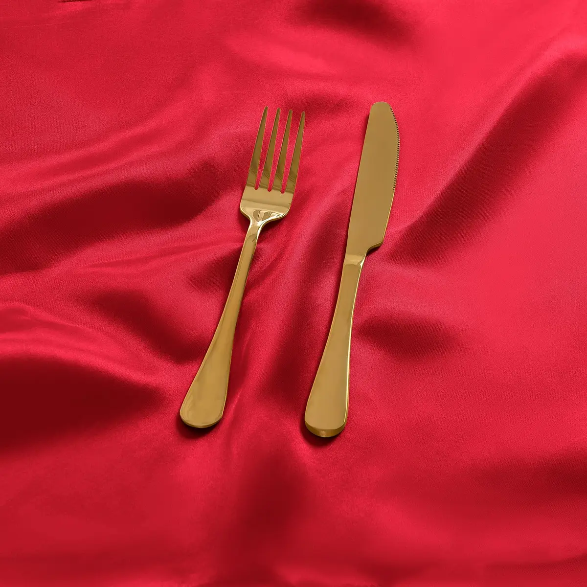 Eychei Satin Napkins, Red, 17" x 17" | Elegant, Durable Polyester for Home & Commercial Use - view 5