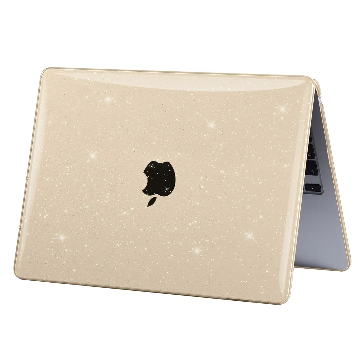 EooCoo Sparkly Case for MacBook Air 13 inch M5/M4/M3/M2 2026-2022 | Starlight Glitter Design - view 7