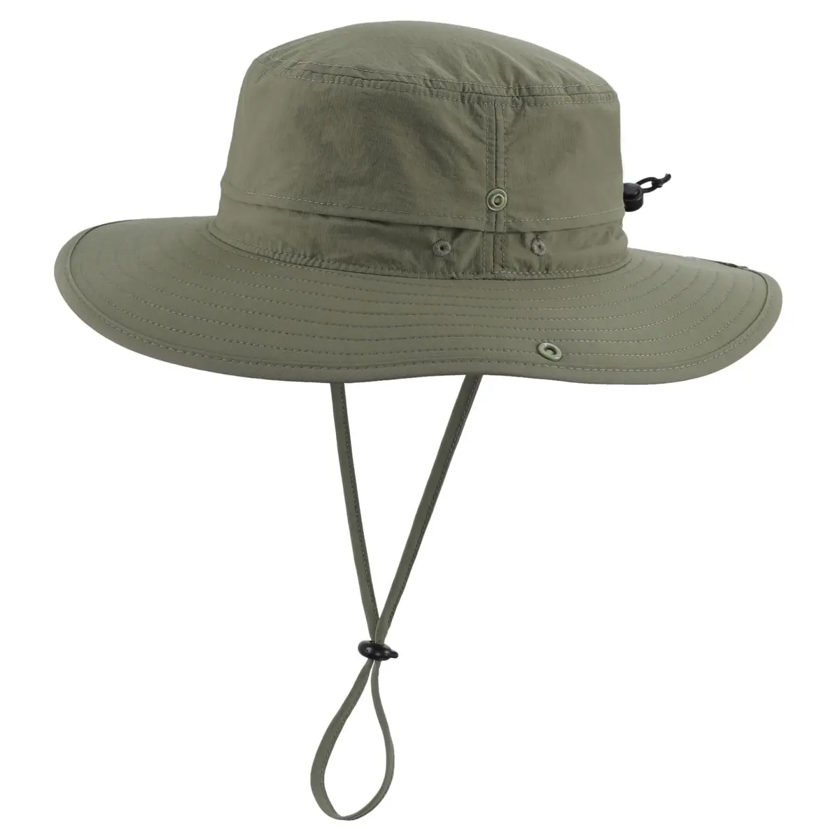 Connectyle UPF 50+ Sun Hat for Men & Women, Light Army Green, 7.5 cm (3.0" Brim) | Breathable Nylon Safari Hat for UV Protection - main product image