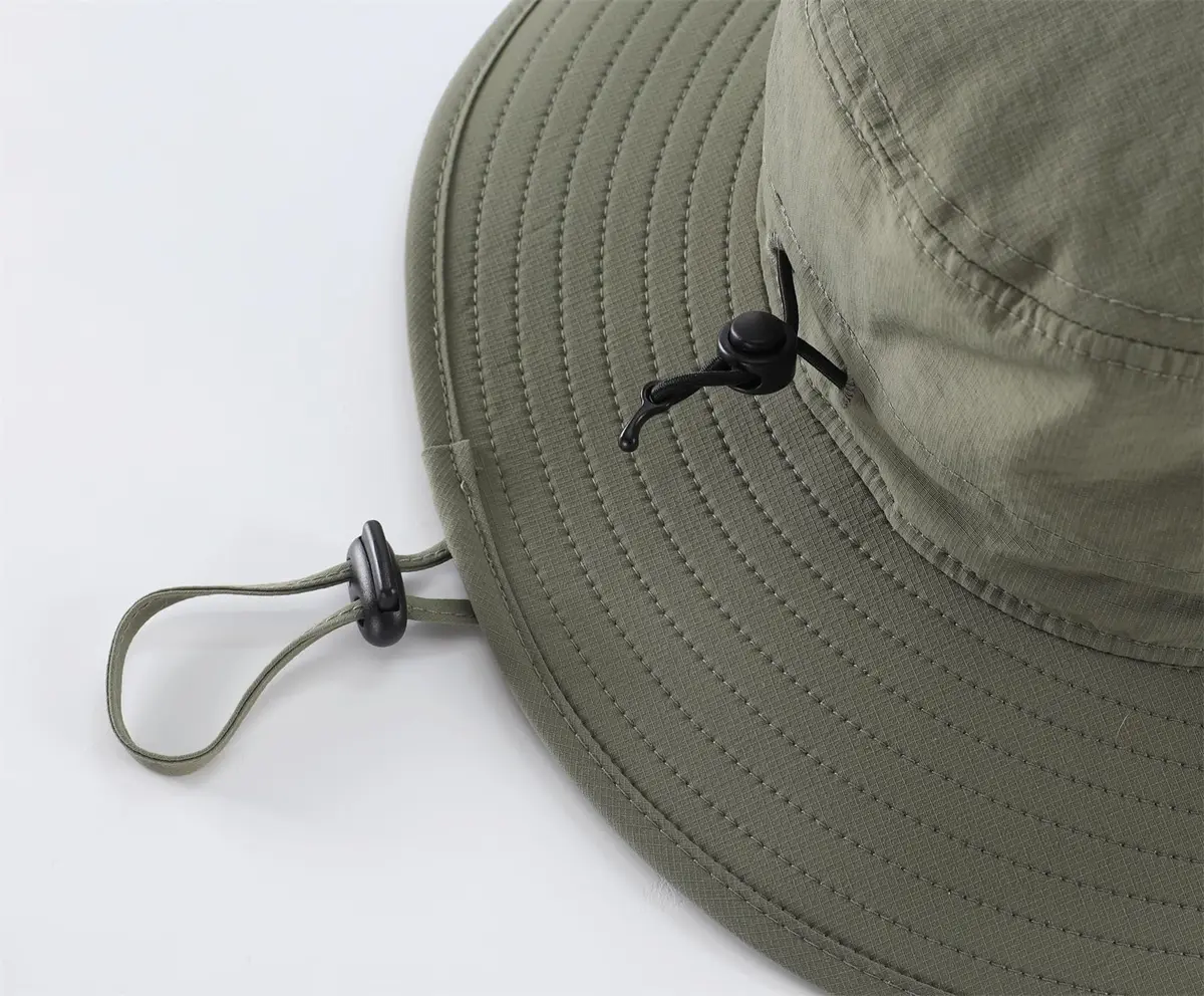 Connectyle UPF 50+ Sun Hat for Men & Women, Light Army Green, 7.5 cm (3.0" Brim) | Breathable Nylon Safari Hat for UV Protection - view 6