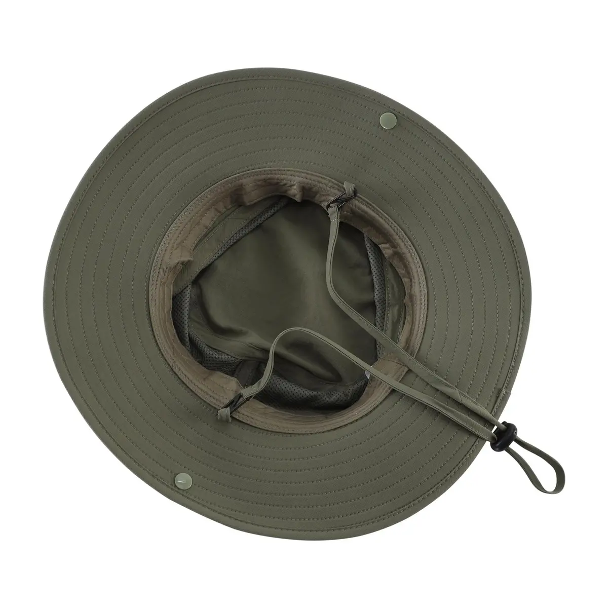 Connectyle UPF 50+ Sun Hat for Men & Women, Light Army Green, 7.5 cm (3.0" Brim) | Breathable Nylon Safari Hat for UV Protection - view 7